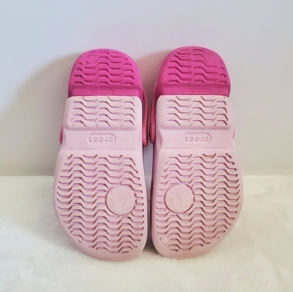 CROCS 2 Toned Pink Baya Classic Clog Child Size 12 - Picture 12 of 13
